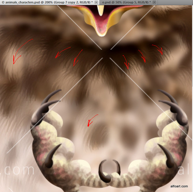 Learn how to create cute and funny animals characters by using simple tools and techniques. This Adobe Photoshop tutorial teaches how to apply smooth fur texture and sharp elements to rough sketch of owl.