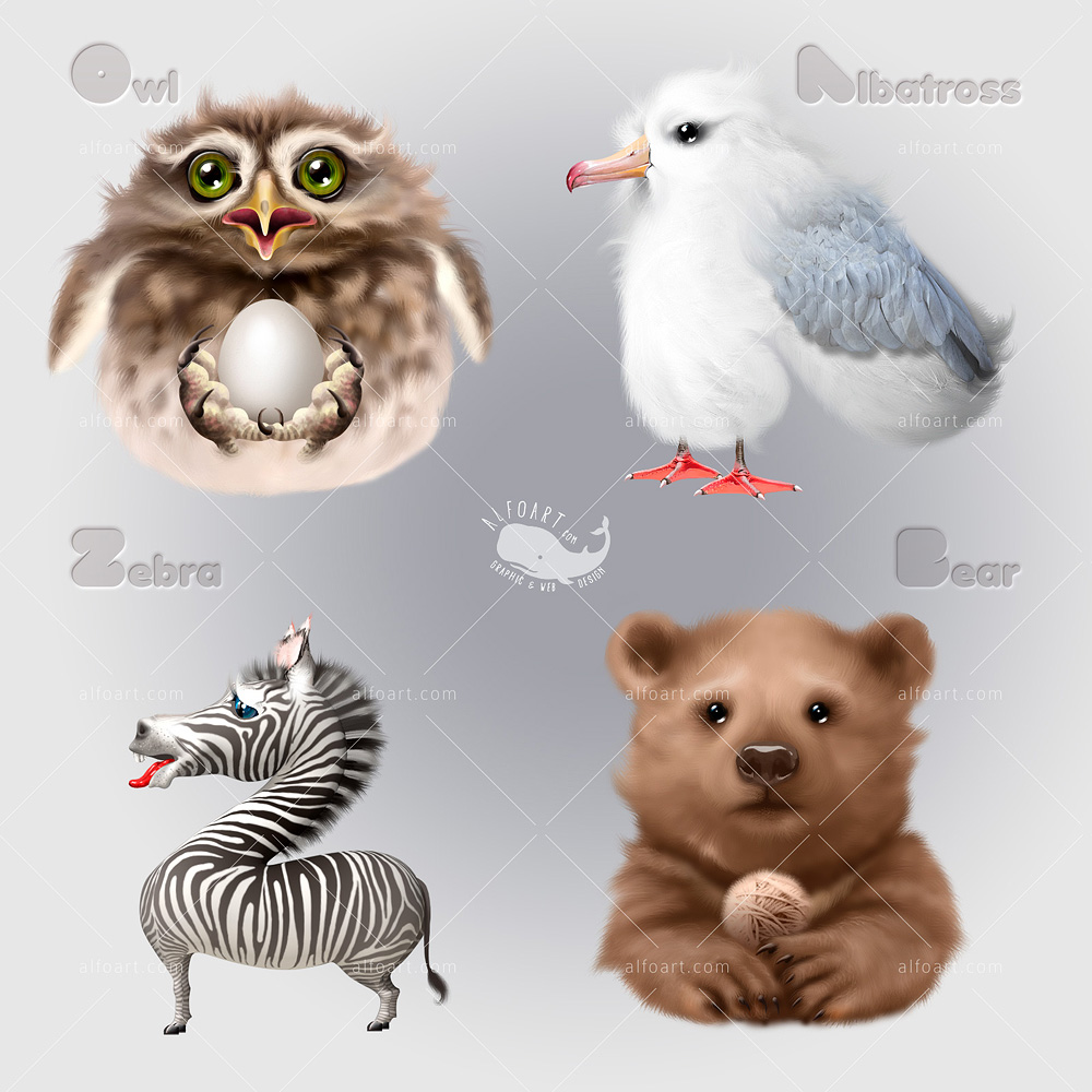 Learn how to create cute and funny animals characters by using simple tools  and techniques. This Adobe Photoshop tutorial teaches how to apply smooth  fur texture and sharp elements to rough sketch