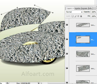 Golden cover Aston Martin Vantage, beauty design, gold foil effect.