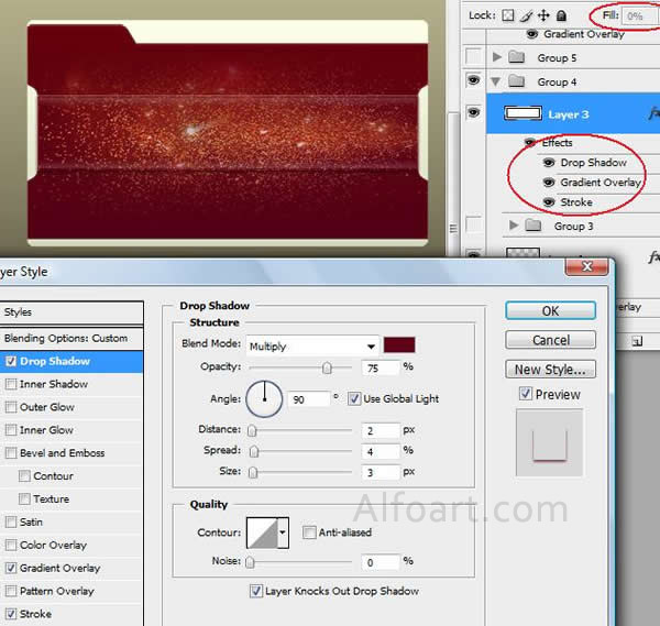 Red Business card layout.Basic Logo