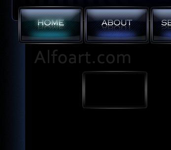 Black design for your site. Mouse-over Buttons with JavaScript + psd*