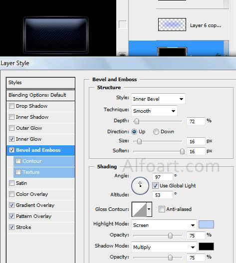 Black design for your site. Mouse-over Buttons with JavaScript + psd*