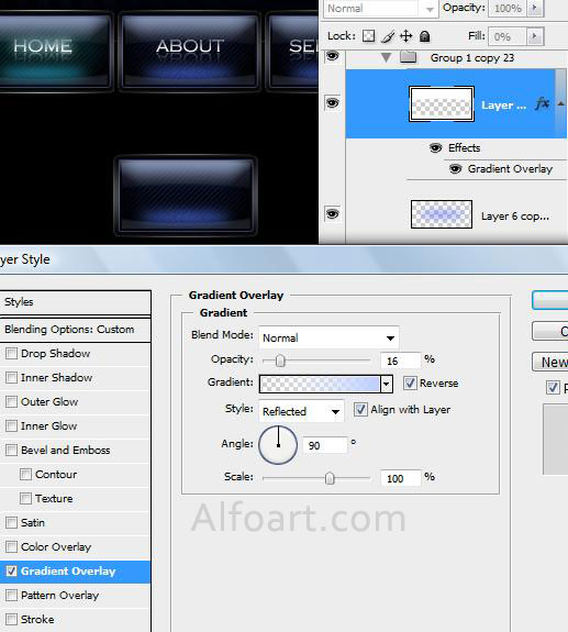 Black design for your site. Mouse-over Buttons with JavaScript + psd*