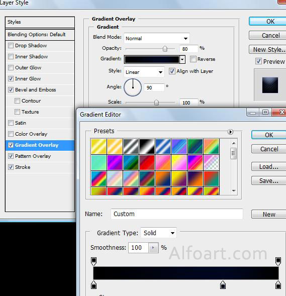 Black design for your site. Mouse-over Buttons with JavaScript + psd*