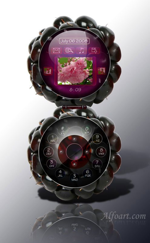 Blackberry Fruit Phone Tutorial