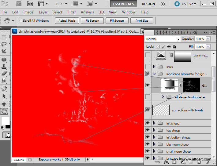 Christmas Dream Fairy night with the crescent above the clouds. Moon or crescent 3D model