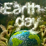 Earth Day and Realistic Clouds Text Effect Photoshop Tutorial plus Clouds Brushes