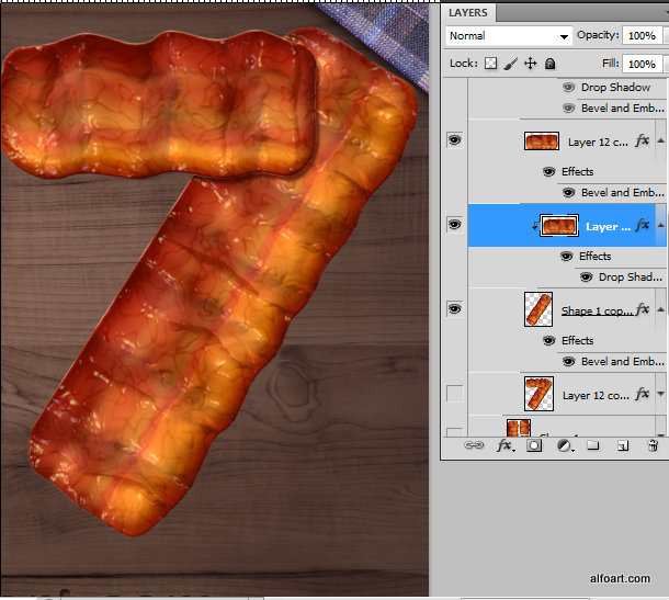 Learn how to create 3d fast food text effect. This Adobe Photoshop tutorial teaches how to apply fast food skin texture and light reflections to the 3d letters