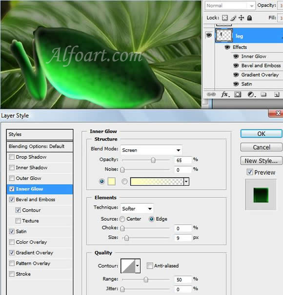 Shiny and glossy and funny Frog