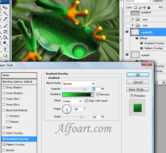 Shiny and glossy and funny Frog