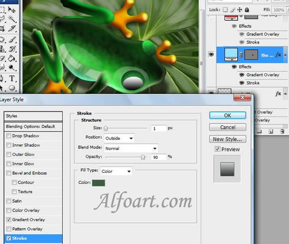 Shiny and glossy and funny Frog