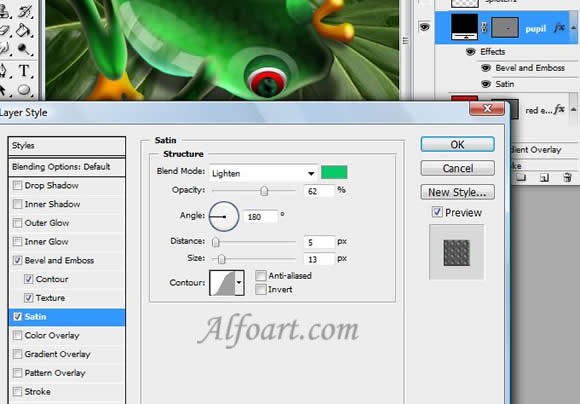 Shiny and glossy and funny Frog