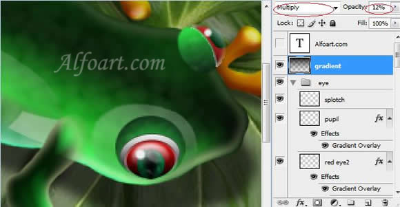 Shiny and glossy and funny Frog