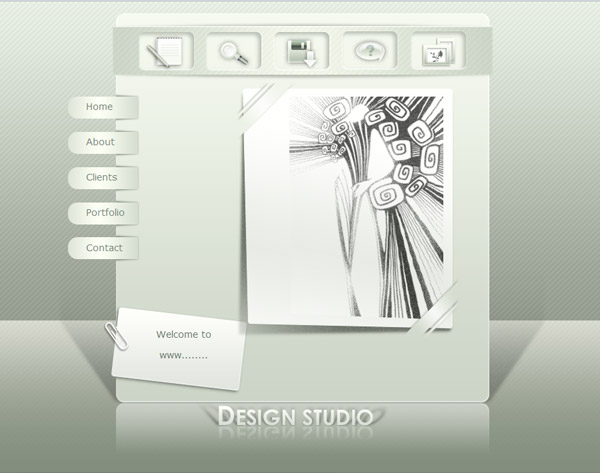 Light, clean and stylish design for website, web templates and psd files