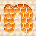 Honey bubbles text effect
