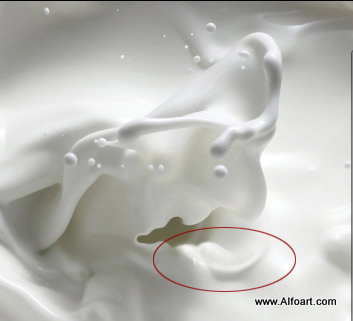 milk and chocolate, photoshop, splashes, monster, eyesballs, bubbles, cartoon character, cute, drops, hot chocolate, liquid