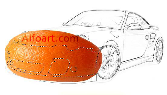 gold and orange porsche
