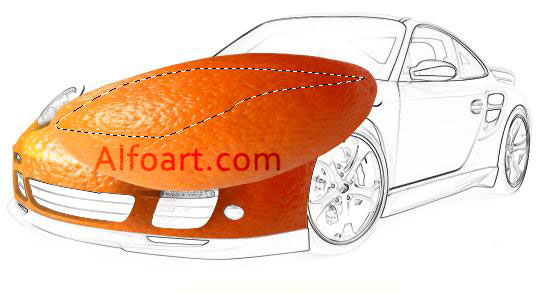 gold and orange porsche