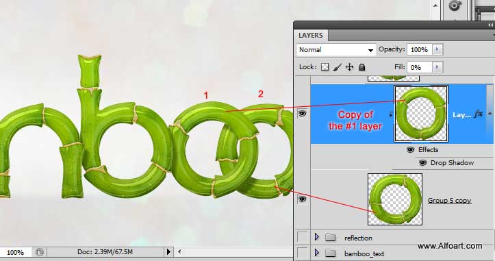 Cute baby panda & Bamboo text effect Pandas and realistic fresh and green bamboo plant illustration