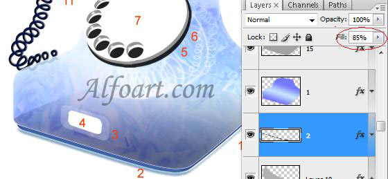 Transparent  glass and shiny phone design