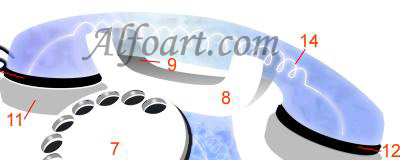 Transparent  glass and shiny phone design