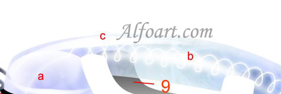 Transparent  glass and shiny phone design