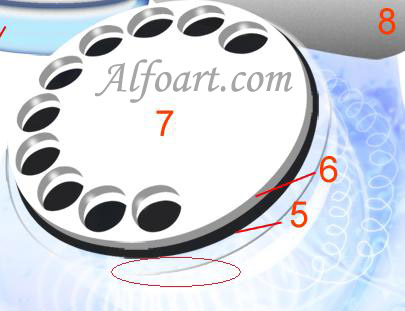 Transparent  glass and shiny phone design