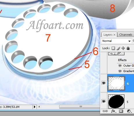 Transparent  glass and shiny phone design