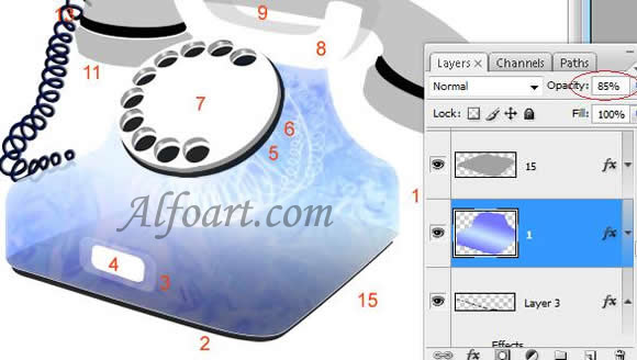 Transparent  glass and shiny phone design