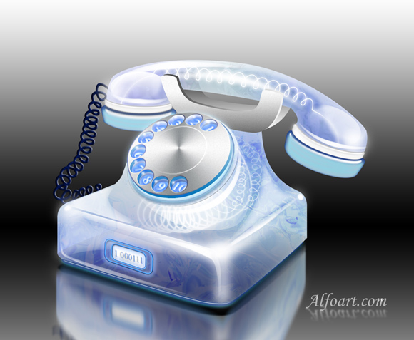 Transparent glass and shiny phone design