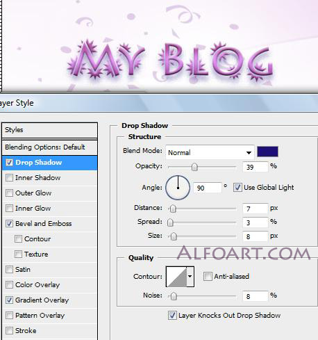 Pink Blog, Website Design