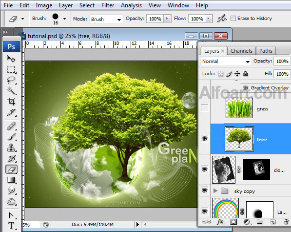 Earth Day. Green Planet. free wallpaper, Earth Day, Green Planet, Moon, photoshop, white clouds, fantasy. psd file, cosmos, cosmo, stars, milky way