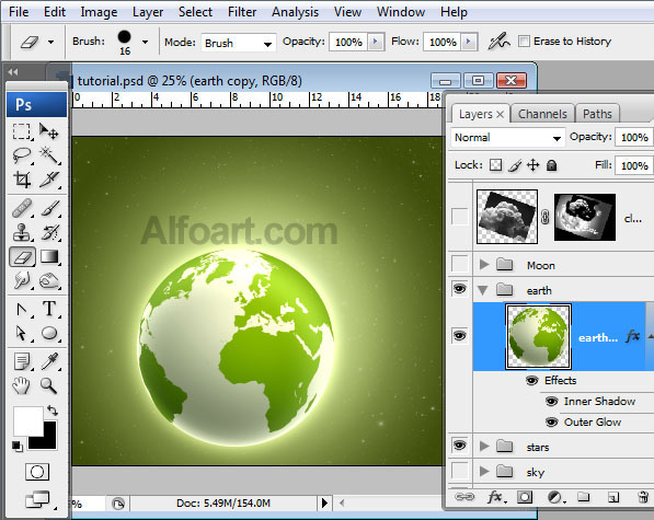 Earth Day. Green Planet. free wallpaper, Earth Day, Green Planet, Moon, photoshop, white clouds, fantasy. psd file, cosmos, cosmo, stars, milky way