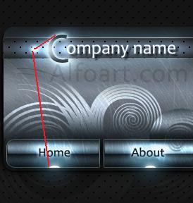 platinum shiny,glossy and dark web design