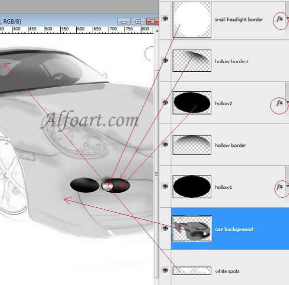 Porsche Cayman Model Interface