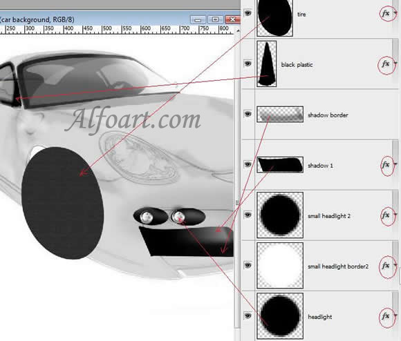 Porsche Cayman Model Interface