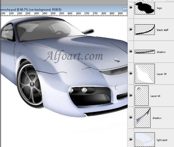 Porsche Cayman Model Interface