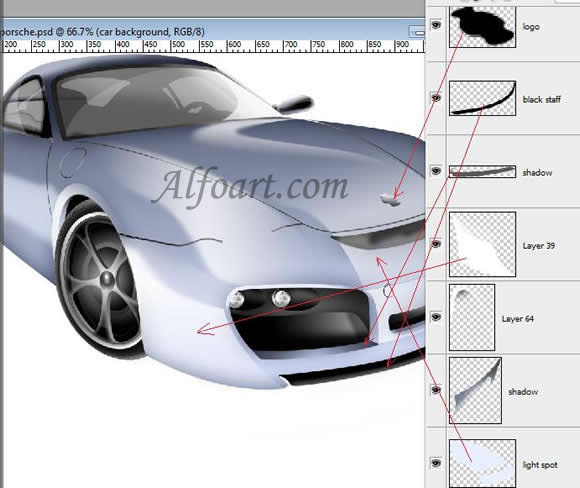Porsche Cayman Model Interface