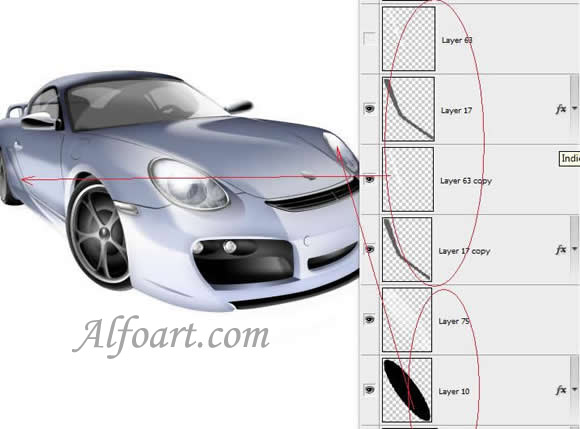 Porsche Cayman Model Interface