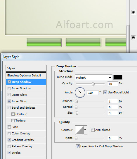 Glossy, green stylish design for your company in adobe photoshop. Slik and shiny glass buttons