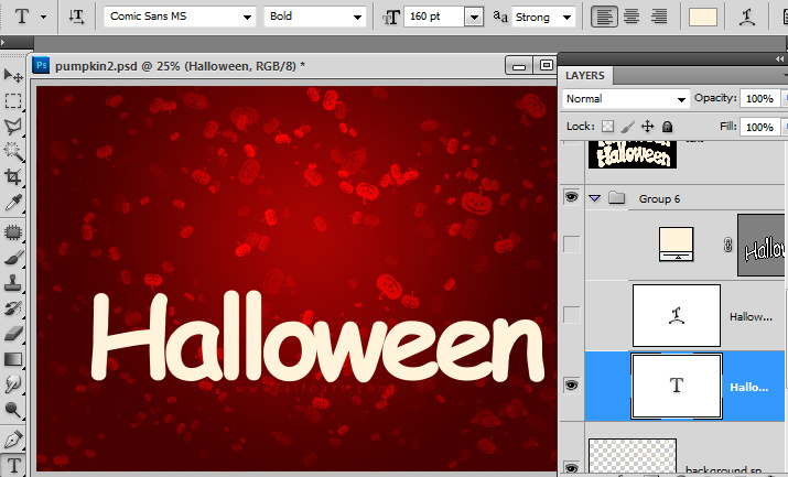 Halloween Style Font How to create letters from pumpkin image with photoshop Free pumpkin brushes