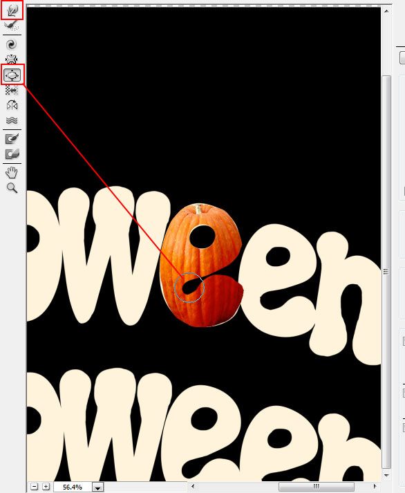 Halloween Style Font How to create letters from pumpkin image with photoshop Free pumpkin brushes