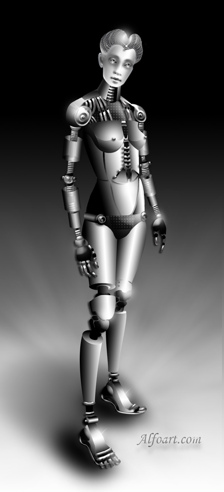 robot girl photoshop tutorial
