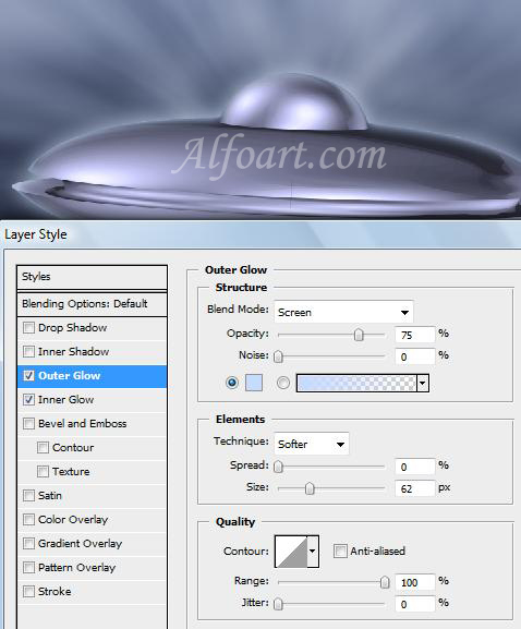 flying saucer tutorial