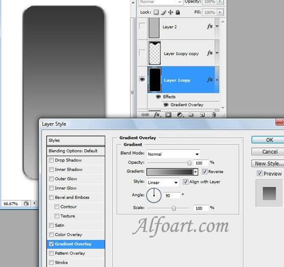 Sony Ericsson S500 Cell phone interface. Photoshop Tutorial