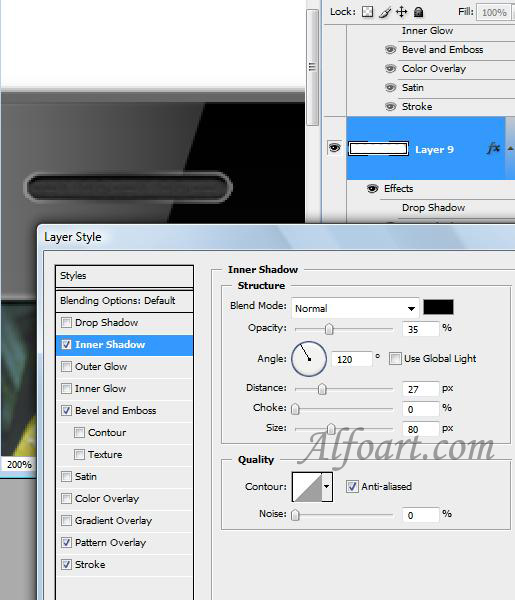 Sony Ericsson S500 Cell phone interface. Photoshop Tutorial