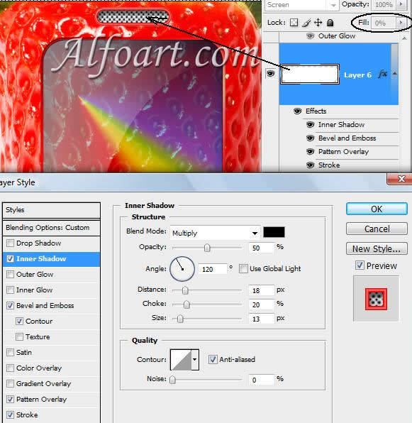 Strawberry cell phone design