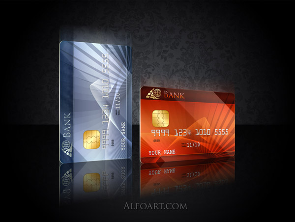 Bautiful credit card design, stylish credit card, psd template, psd files