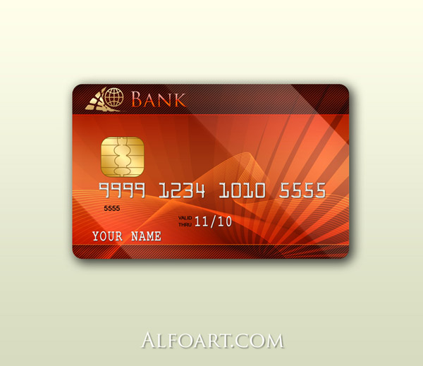Bautiful credit card design, stylish credit card, psd template, psd files