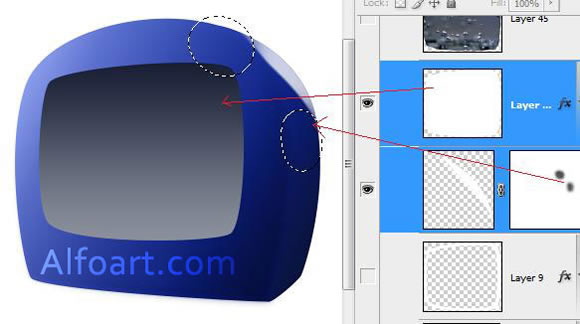 Tv display digital  creative drawing
